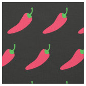 Red Chili Pepper Polka Dot Stoff (Nahaufnahme)