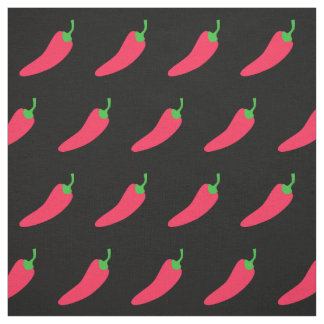 Red Chili Pepper Polka Dot Stoff