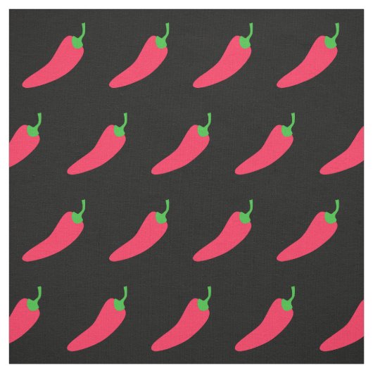 Red Chili Pepper Polka Dot Stoff (Muster)