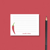 Red Chili Pepper Post-it Klebezettel