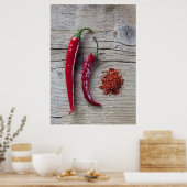 Red Chili Pepper Poster (Küche)