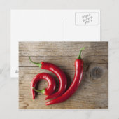Red Chili Pepper Postkarte (Vorne/Hinten)