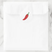 Red Chili Pepper Runder Aufkleber (Tasche)