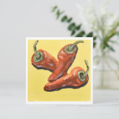 Red Chili Pepper Trio Karte (Stehend Vorderseite)