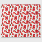 Red Chili Peppers Geschenkpapier (Flach)