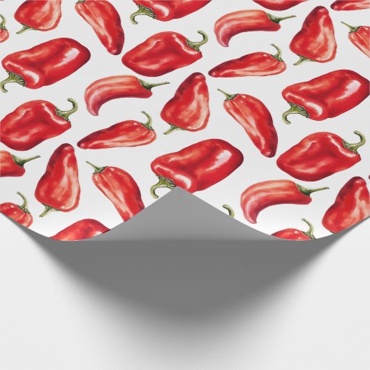 Red Chili Peppers Geschenkpapier (Ecke)