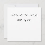 Red Chili Peppers Karte (Rückseite)