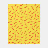 Red Chilies Pattern Fleecedecke (Vorderseite)