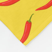 Red Chilies Pattern Fleecedecke (Ecke)
