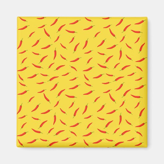 Red Chilies Pattern Magnet (Vorne)