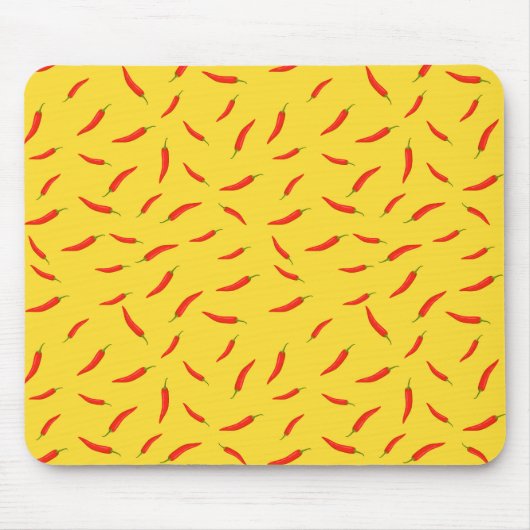 Red Chilies Pattern Mousepad (Vorne)
