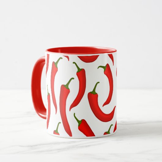 Red chilli peppers tasse (Vorderseite Links)