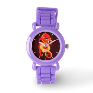 Red Chinese Dragon Armbanduhr