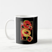 Red Chinese Dragon Kaffeetasse (Links)