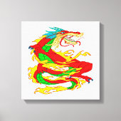 Red Chinese Dragon Leinwanddruck (Vorderseite)