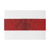 Red Chinese Wedding Custom Einladungsbanderole (Rückseitenbeispiel)