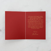 Red chinese wedding vow book his vows karte (Innenseite)