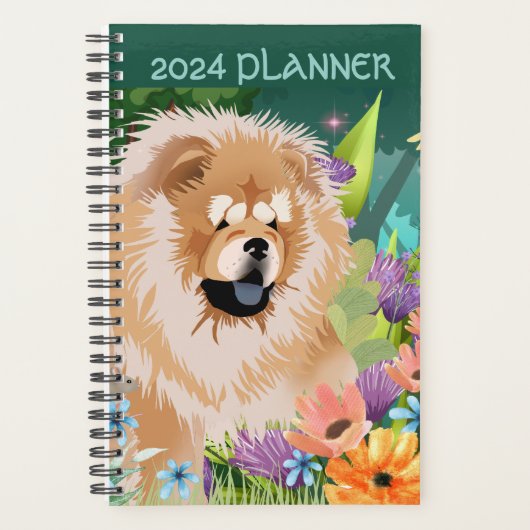 RED CHOW 2024 Daily Plananner Text anpassen Planer (Vorderseite)