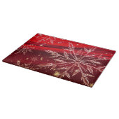 Red Christmas Background Schneidebrett (Ecke)