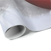 Red Christmas Ball Snowflakes Geschenkpapier (Rolleneckpunkt)