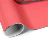 Red Christmas Balls and Pinecones Geschenkpapier (Rolleneckpunkt)