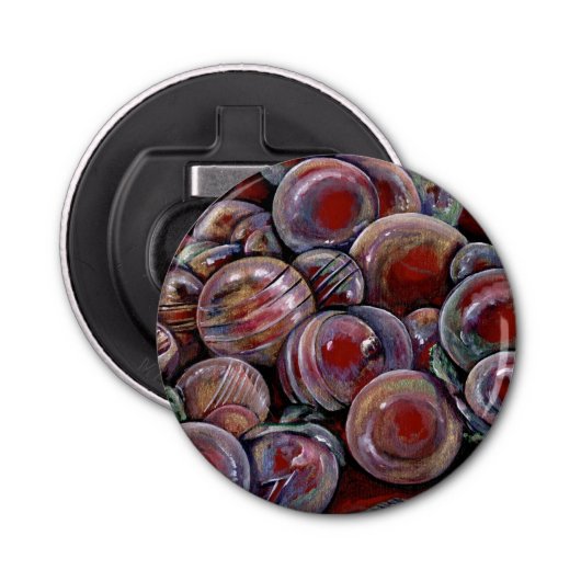 Red Christmas Balls Flaschenöffner (Vorderseite)