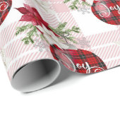 Red Christmas Balls Geschenkpapier (Rolleneckpunkt)