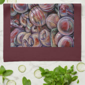 Red Christmas Balls Geschirrtuch (Gefaltet)