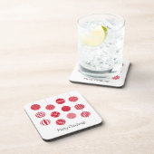 Red Christmas Balls Hard Plastic Untersetzer (Rechte Seite)