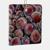 Red Christmas Balls Keramikornament (Rechts)