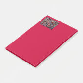 Red Christmas Balls Post-it Klebezettel (angewinkelt)