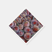 Red Christmas Balls Serviette (Ecke)