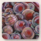 Red Christmas Balls Untersetzer (Vorderseite)