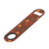 Red Christmas Bar Key - Klassische Weihnachtsflasc (Rückseite Schrägansicht)