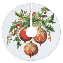 Red Christmas Baubles mit Holly Festivals