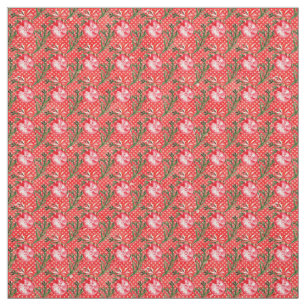 Red Christmas Baubles Stoff