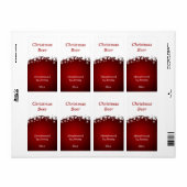 Red Christmas Beer Label (Vorne)