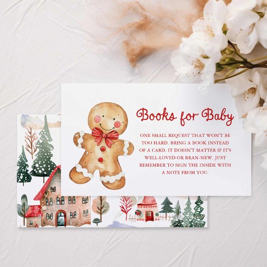 Red Christmas Books für Baby Enclosure Card Begleitkarte