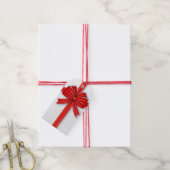 Red Christmas Bow Geschenkanhänger (Mit Garn)