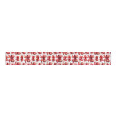 Red Christmas Bows Ripsband (Vorderseite)
