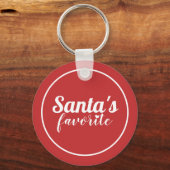 Red Christmas Bows Schlüsselanhänger (Rückseite)