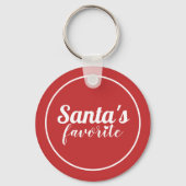 Red Christmas Bows Schlüsselanhänger (Rückseite)