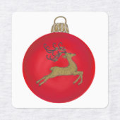 RED CHRISTMAS BUBBLE ETIKETTEN (Design 2)