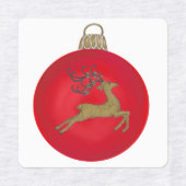 RED CHRISTMAS BUBBLE ETIKETTEN (Design 1)