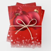 Red Christmas Bull Geschenkpapier Set (Beispiel)