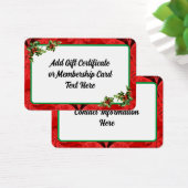 Red Christmas Business Geschenkgutschein (Schreibtisch)