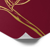 Red Christmas Business Sale Business Werbeaktion A Poster (Ecke)