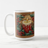 Red Christmas Candle individuell einstellbar Kaffeetasse (Links)