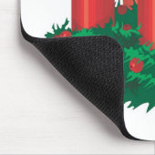 Red Christmas Candles Mousepad (Ecke)