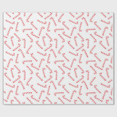 Red Christmas Candy Cane Geschenkpapier (Flach)